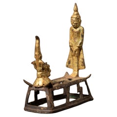 17-18th century Antique bronze Burmese Shan Buddha  - OriginalBuddhas