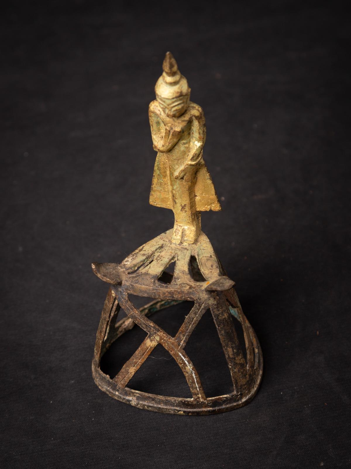 17-18th century Antique bronze Shan Buddha statue  - OriginalBuddhas For Sale 4