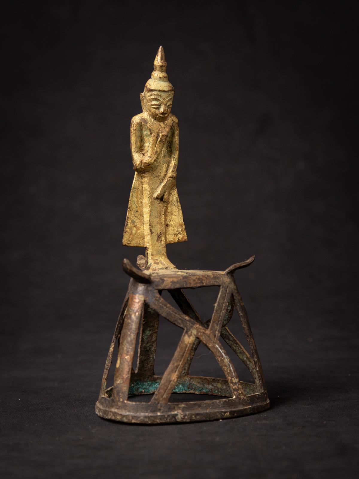 Burmese 17-18th century Antique bronze Shan Buddha statue  - OriginalBuddhas For Sale