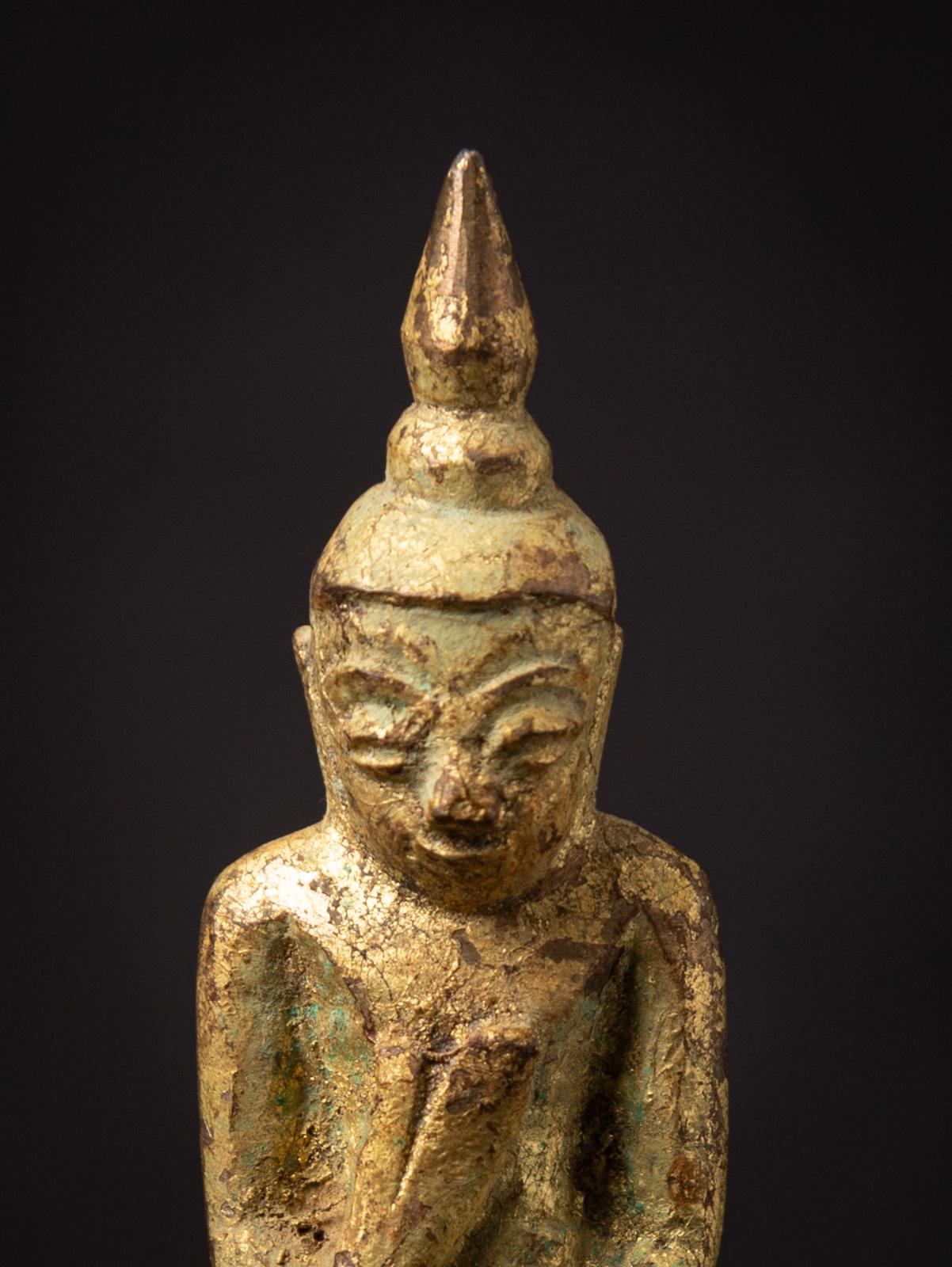 17-18th century Antique bronze Shan Buddha statue  - OriginalBuddhas For Sale 1