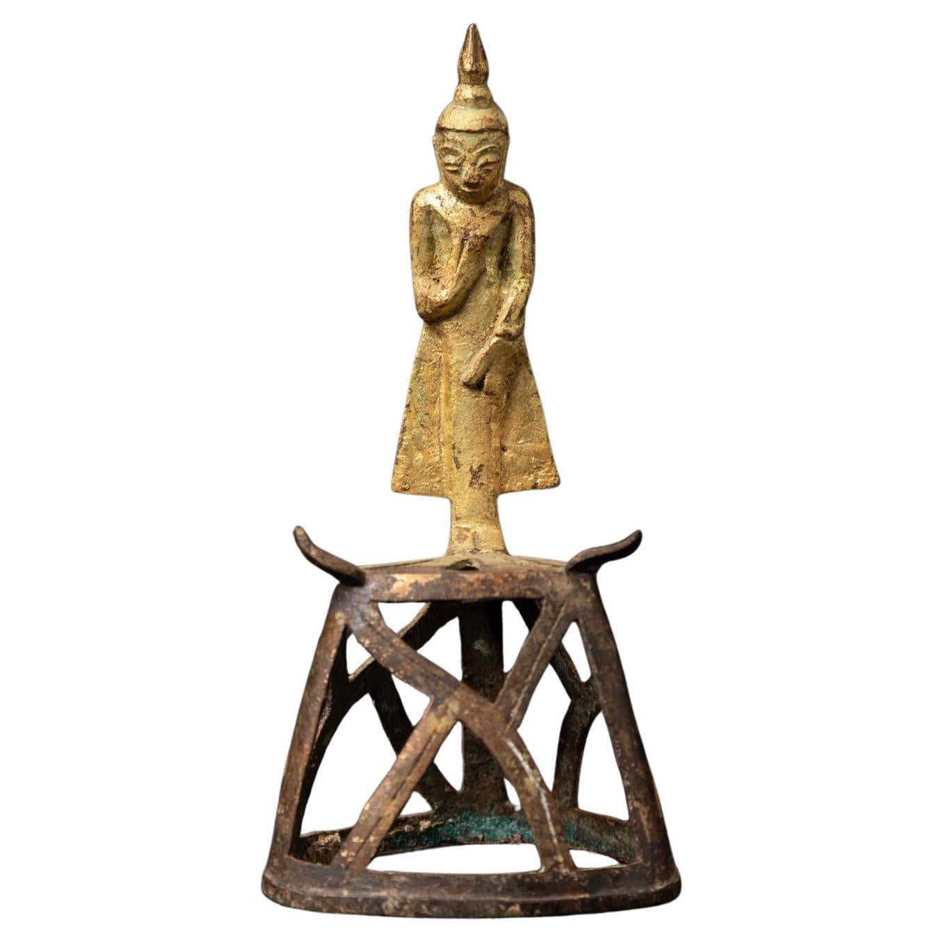 17-18th century Antique bronze Shan Buddha statue  - OriginalBuddhas For Sale