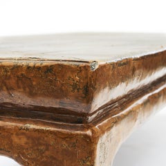 Large Table / Center Table in yellow Lacquer