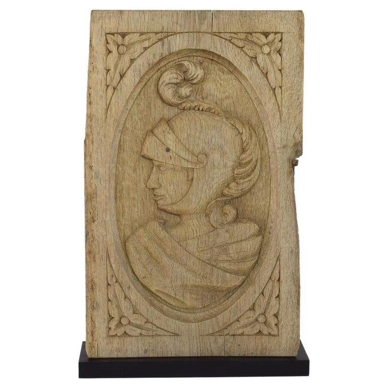 17/18th Century French Carved Oak Panel at 1stDibs