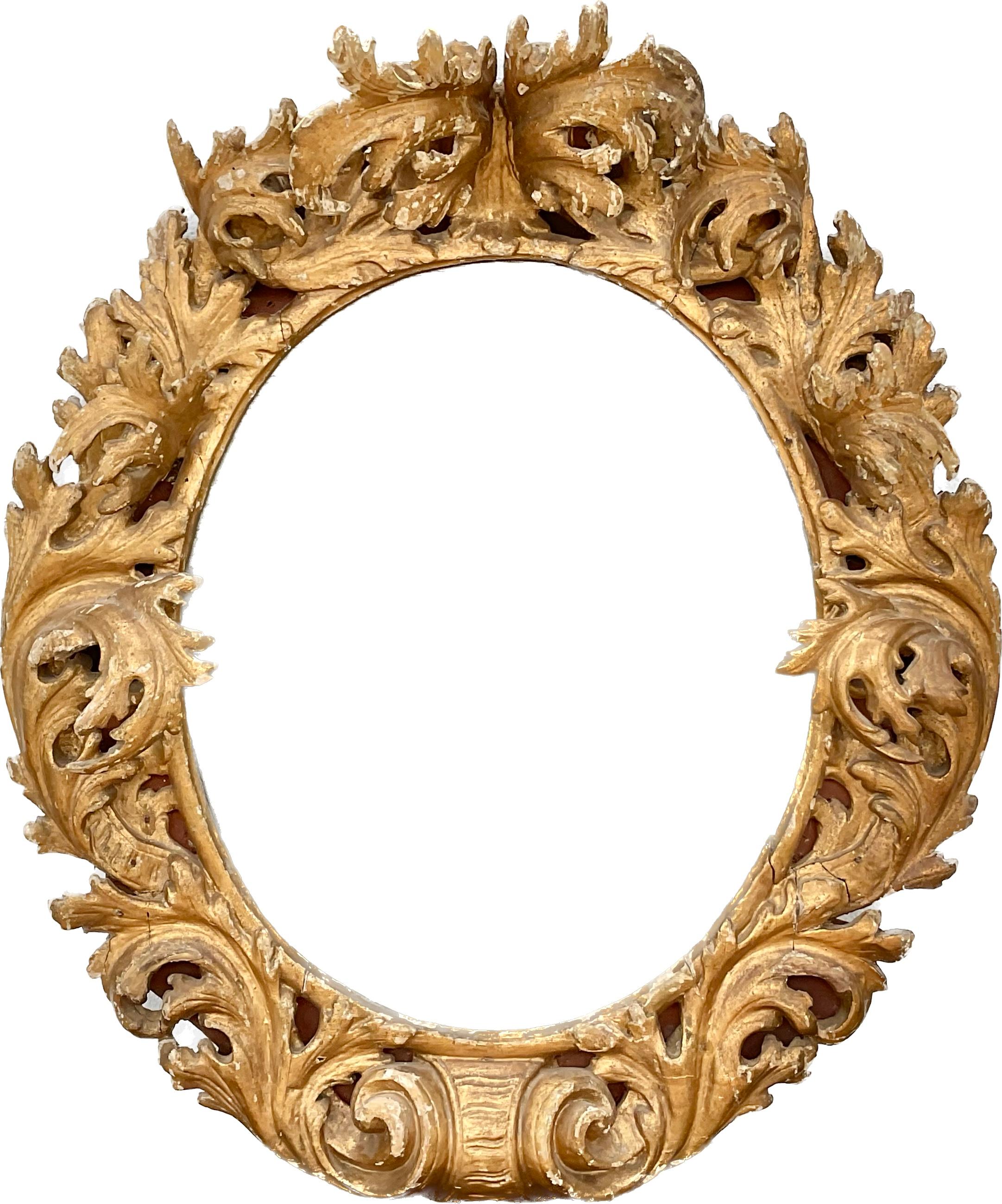 Exceptional 17/18th Century Highly Carved Spanish Rococo Mirror For Sale 1