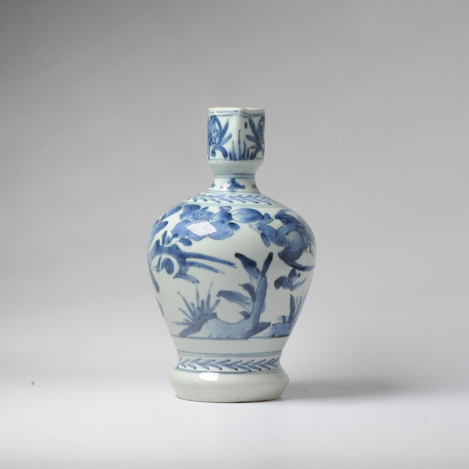 17th/18th Century Japanese Porcelain Birds Jug Blue White Dish Antique For Sale 5