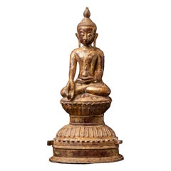 17-18th century Stunning antique bronze Burmese Ava Buddha from Burma