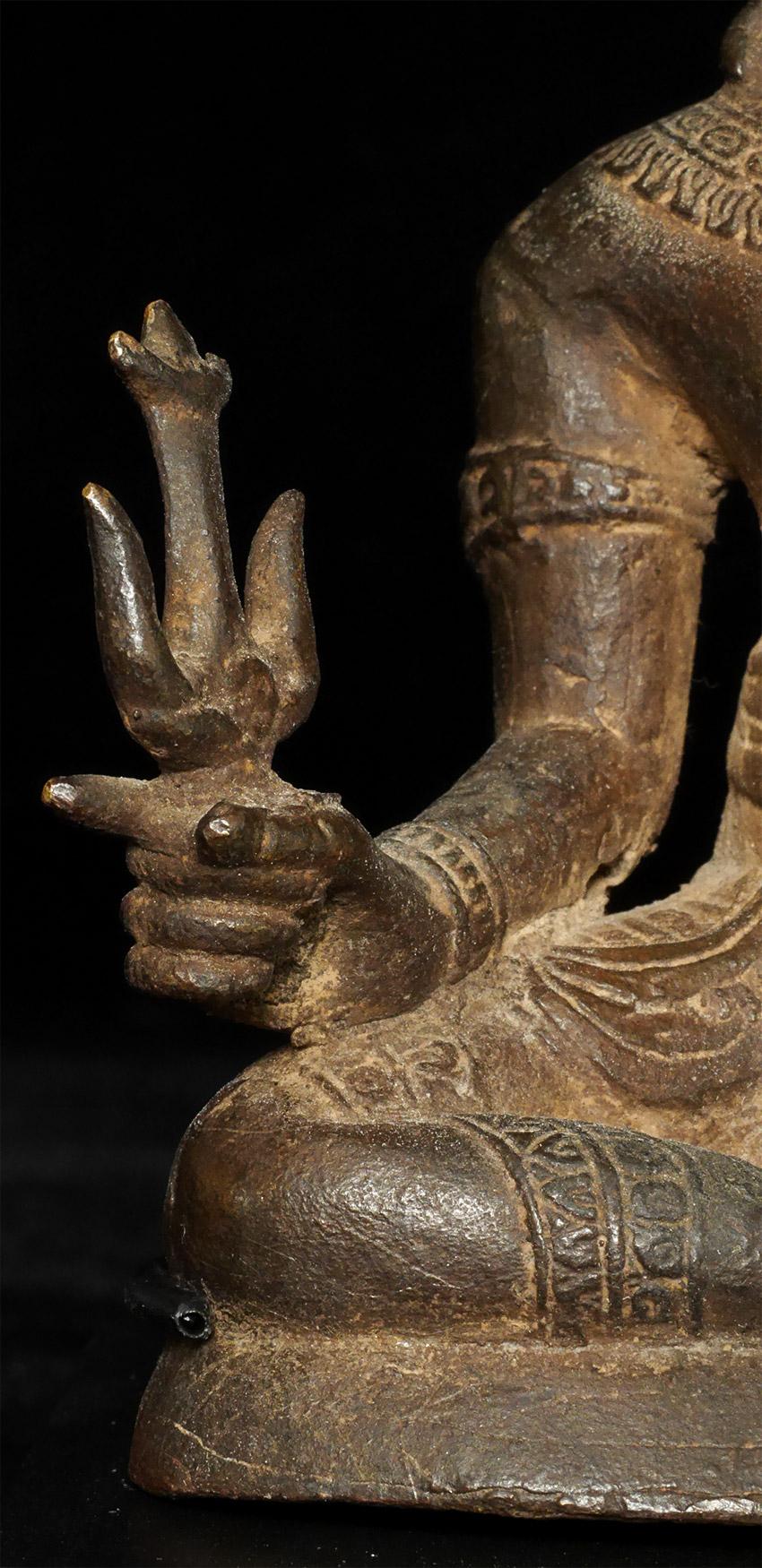 17/18thC Antique Vietnamese Bronze Shiva, 7903 For Sale 1