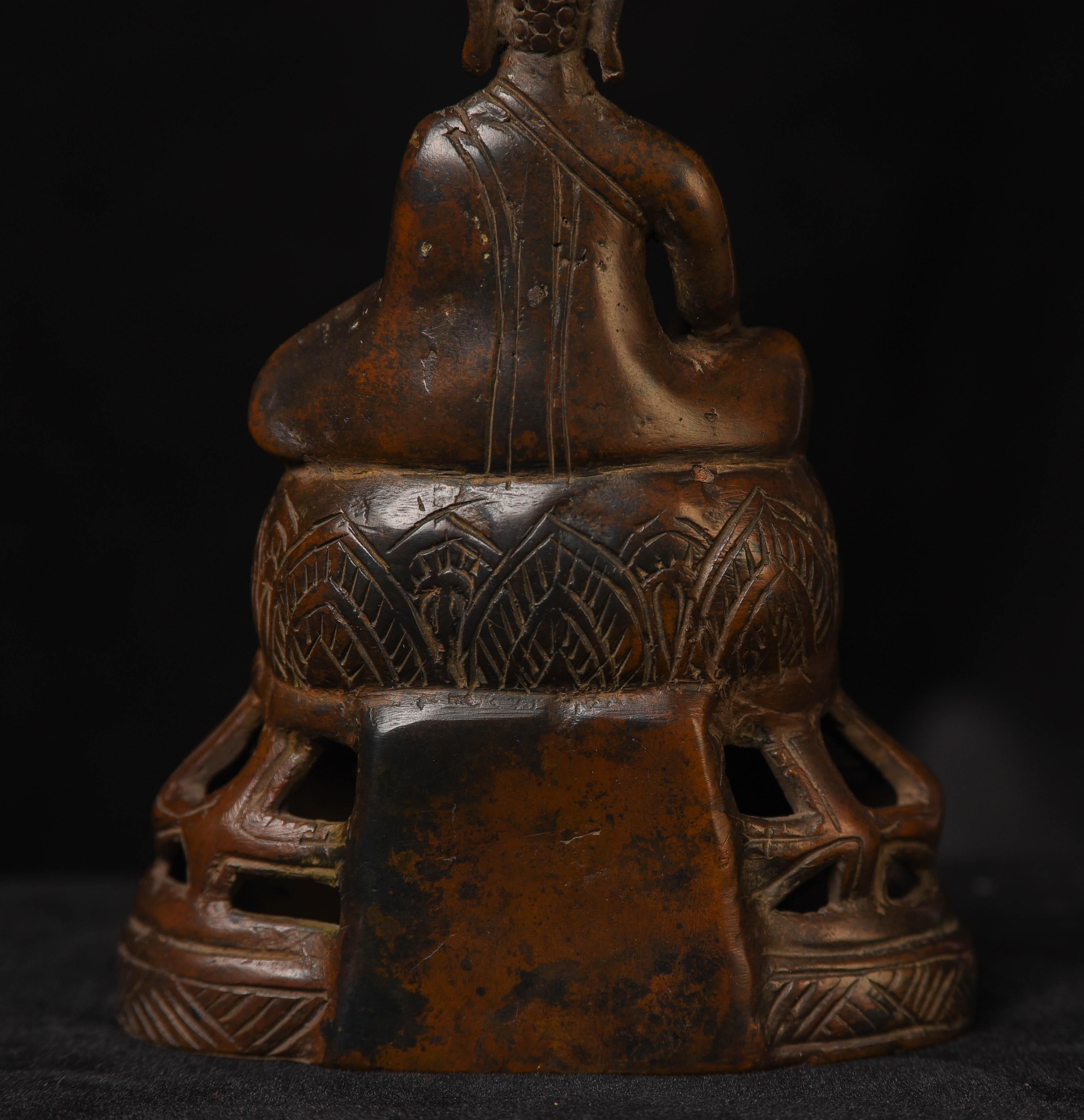 17/18thC Cambodian Buddha, 5701 9