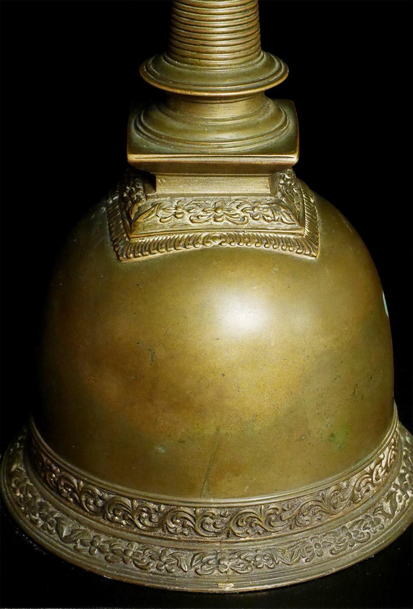 Metal 17/18thC or Earlier Sri Lankan Stupa Turned Bell, 7918 For Sale