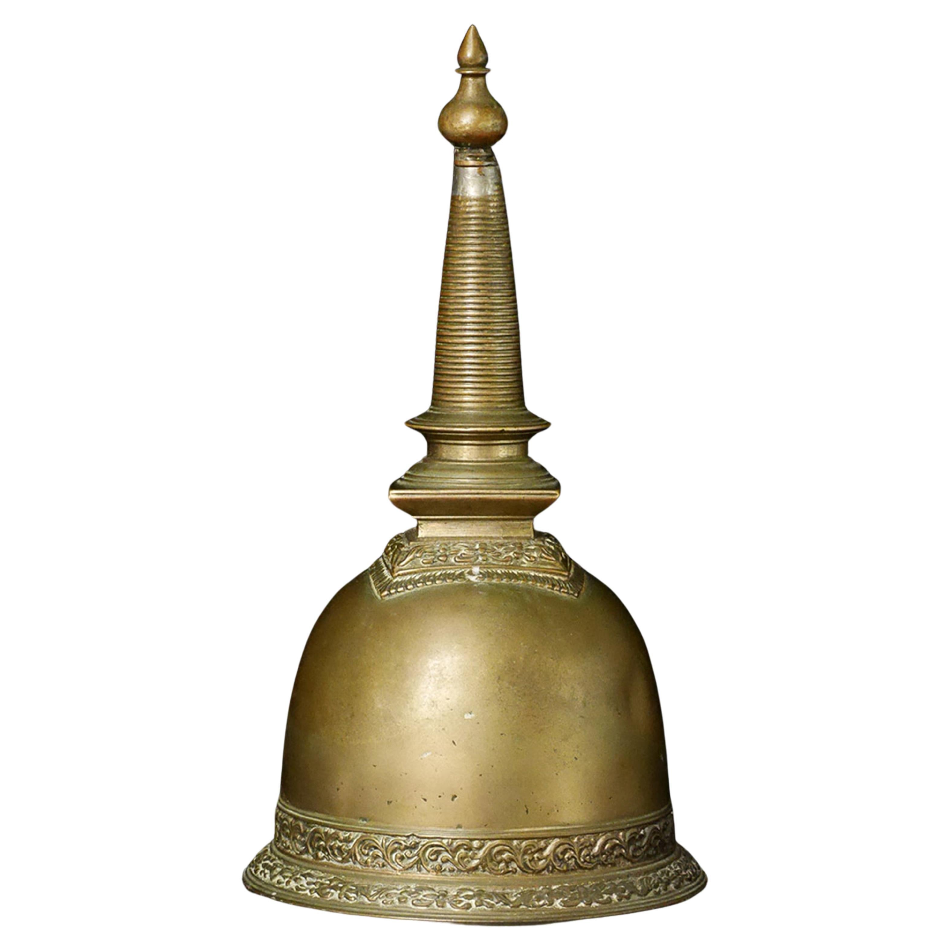 Campana trasformata in stupa dello Sri Lanka del 17/18° secolo o precedente, 7918