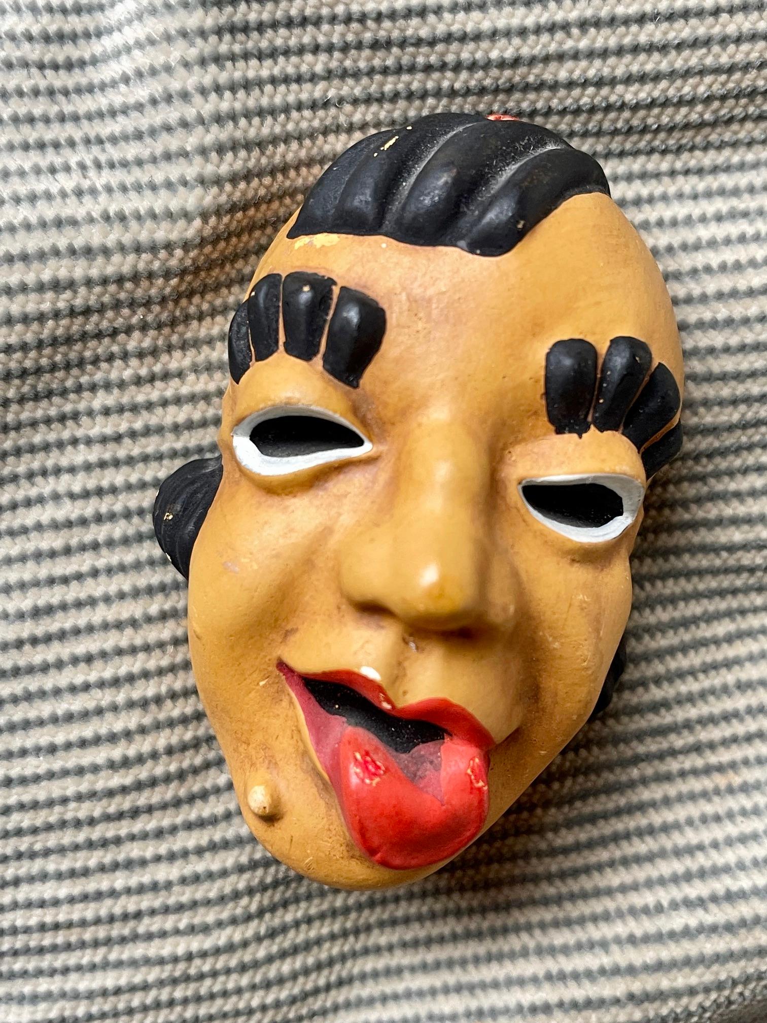 Ceramica 17 Collezione di maschere d'artista, edizione limitata di Black Forest tradizionali di Carnevale in vendita
