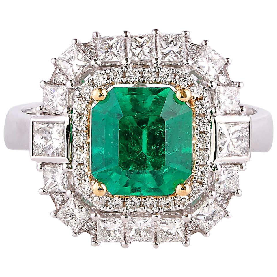 Antique Emerald Rings - 8,325 For Sale at 1stDibs | vintage emerald ...