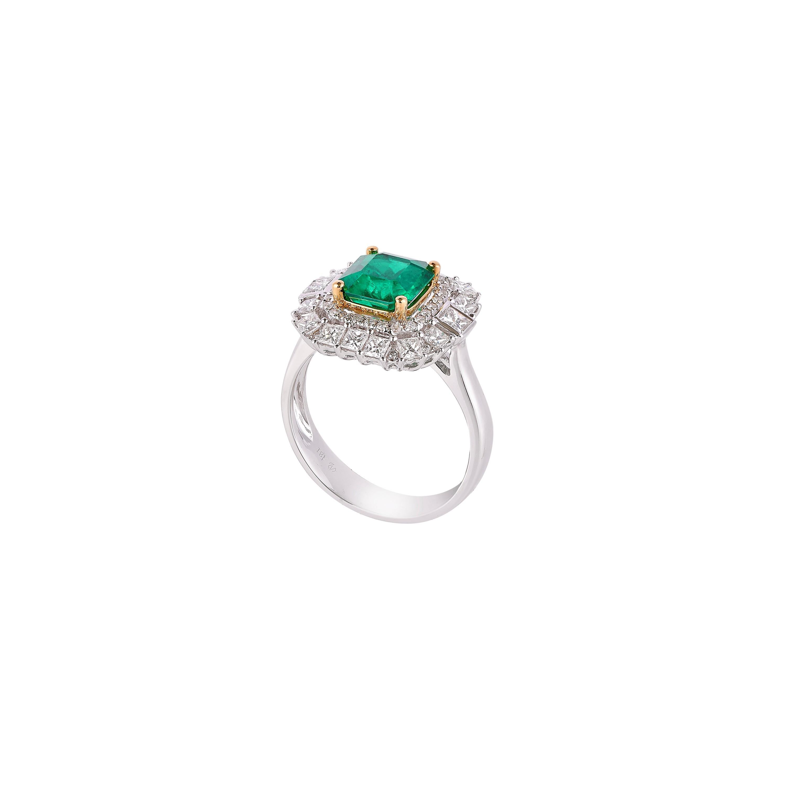 1.7 ct emerald cut diamond