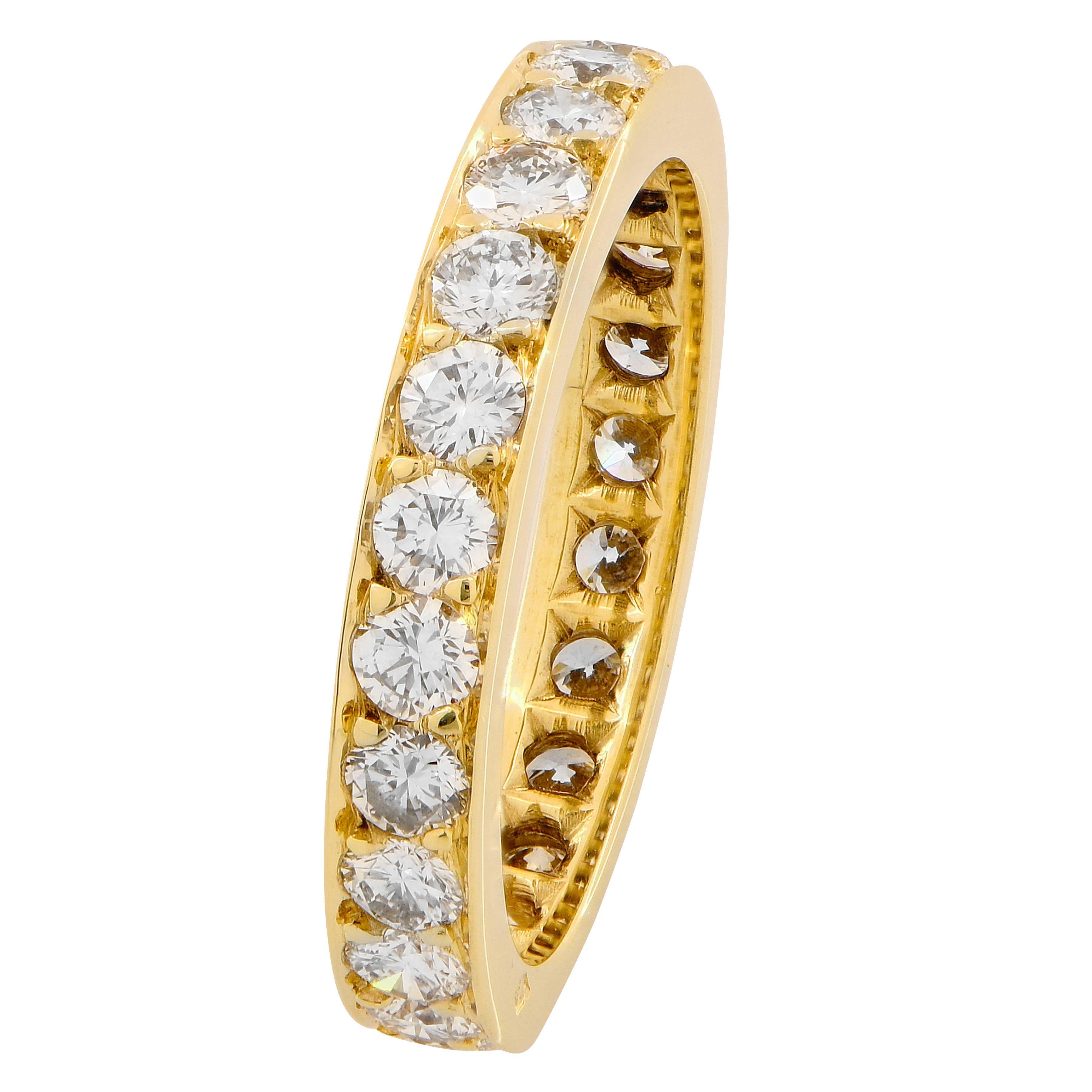 18 carat gold eternity ring