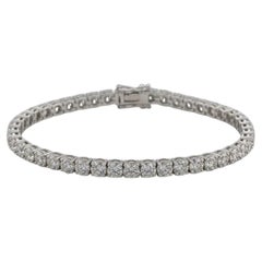17 Carat Diamond Round Brilliant Cut Tennis Bracelet