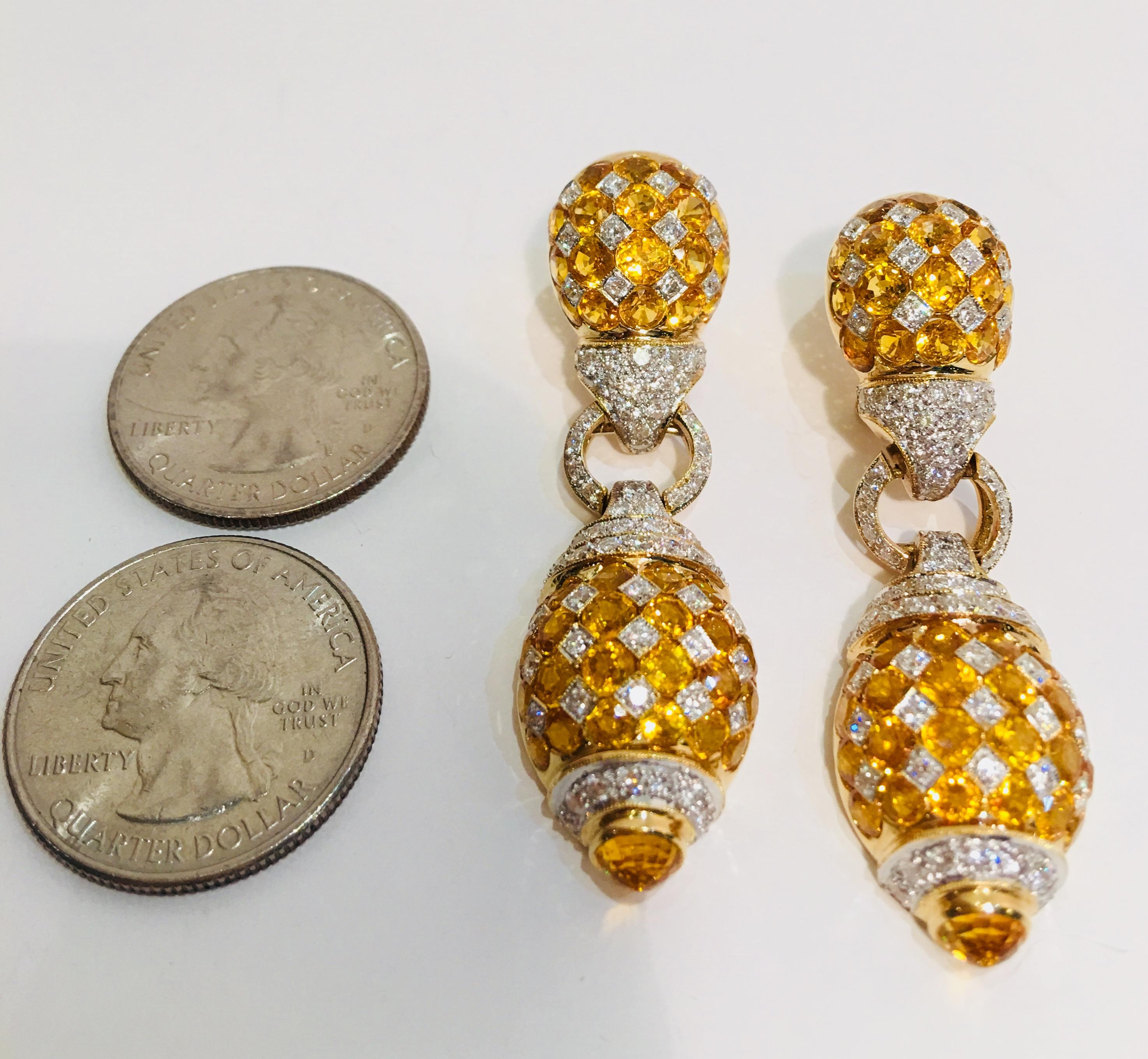 17 carat diamond earrings