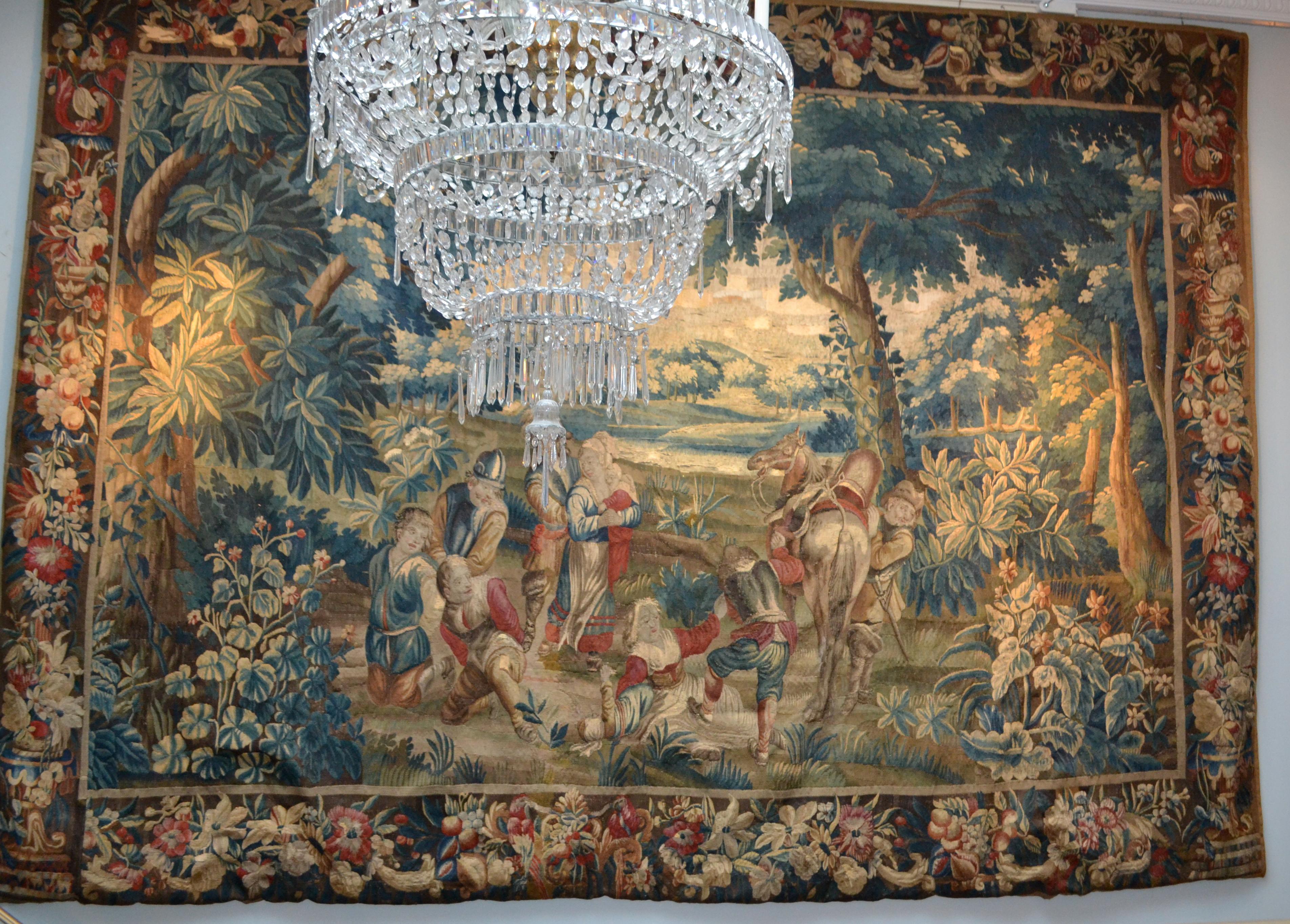 17th Century Flemish Tapestry from the Estate of Baron Munchausen 2