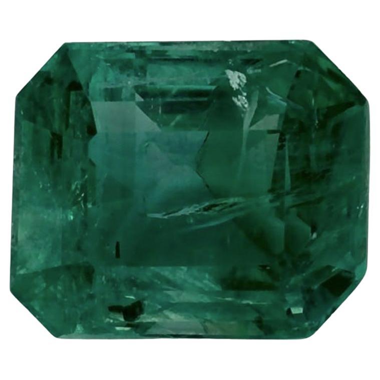 1.7 Ct Emerald Octagon Cut Loose Gemstone