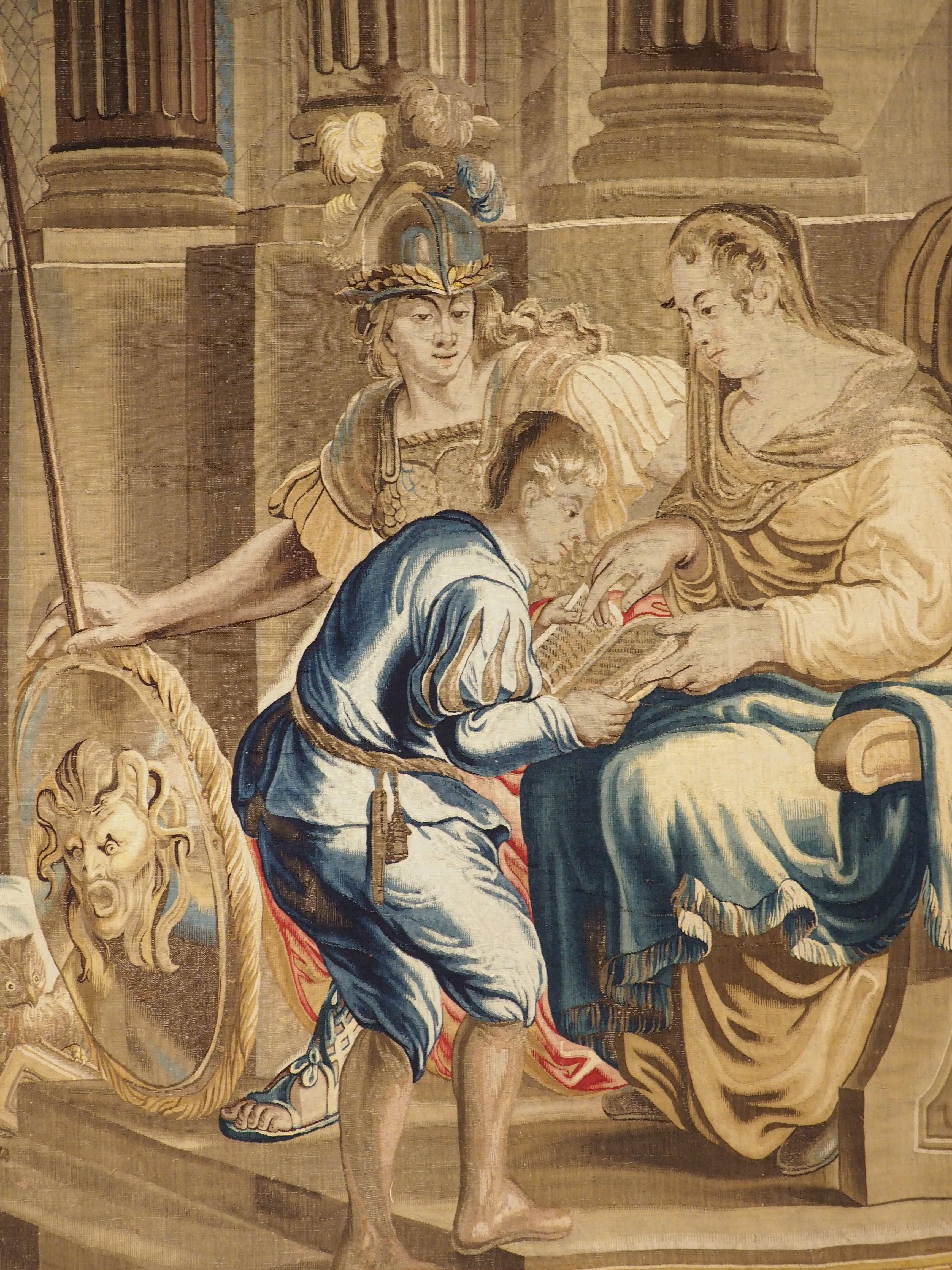 17 Foot Long Signed Flemish Tapestry from the Series of 7 Liberal Arts, C. 1670 For Sale 2