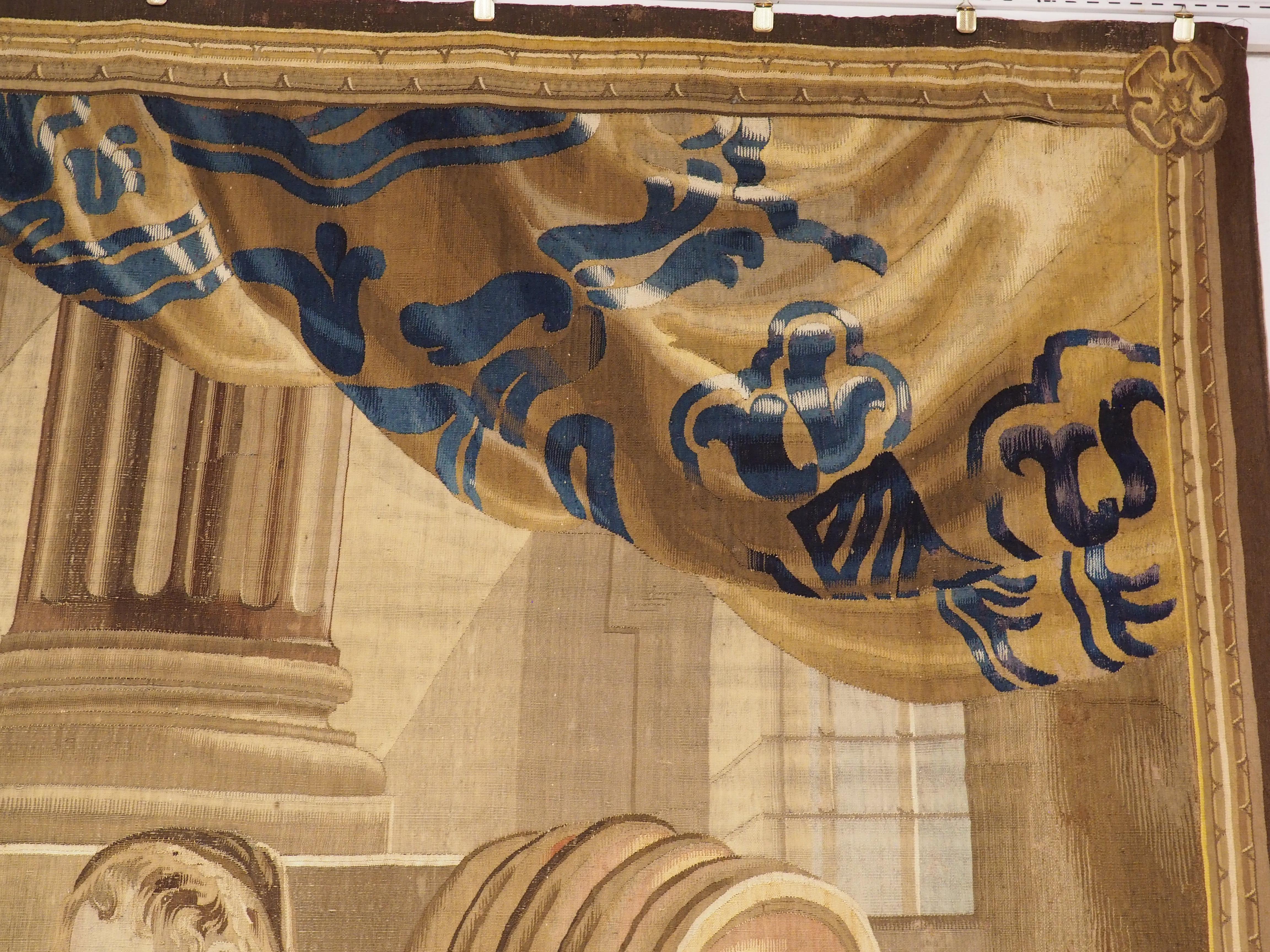 17 Foot Long Signed Flemish Tapestry from the Series of 7 Liberal Arts, C. 1670 For Sale 4