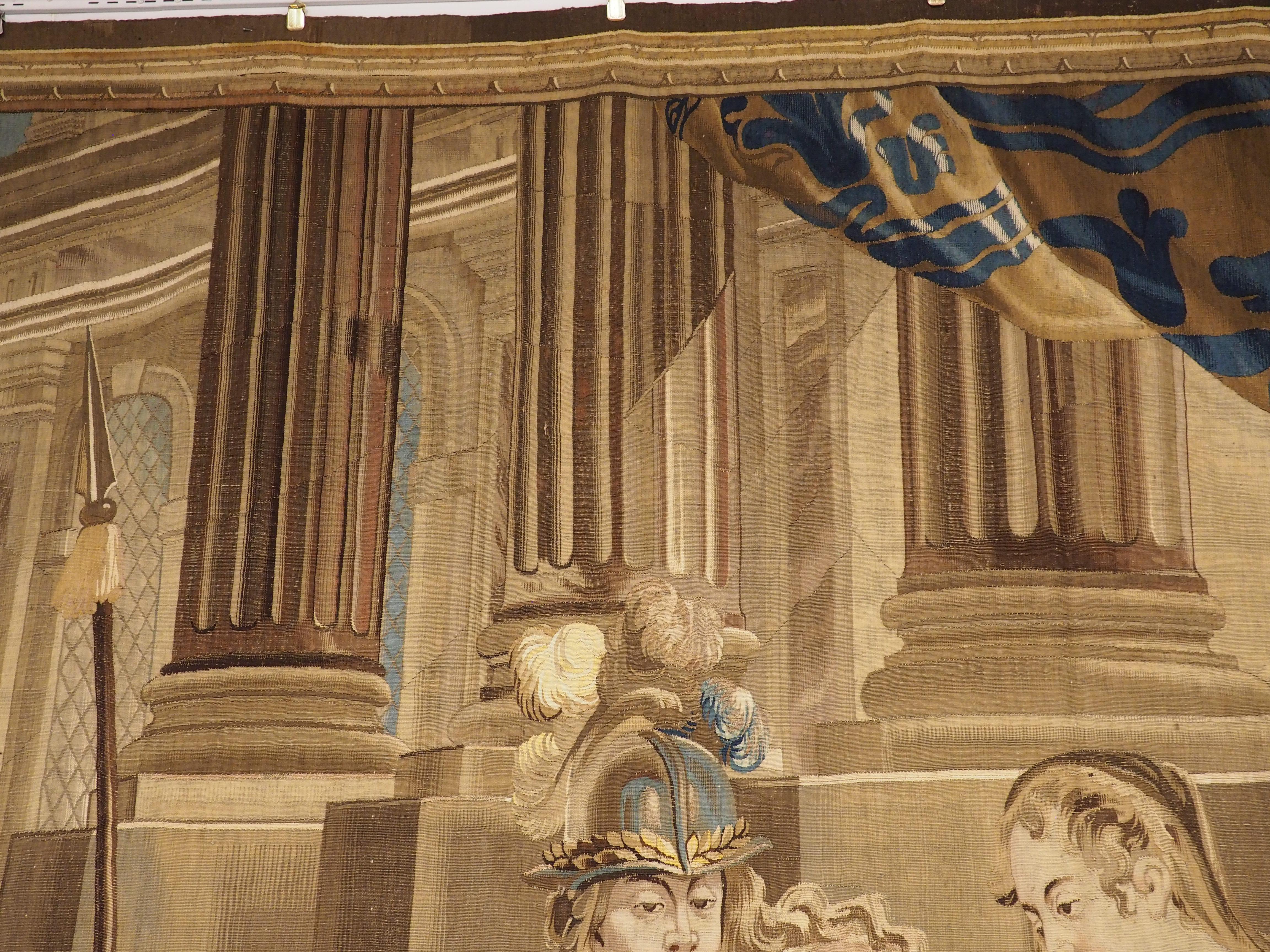17 Foot Long Signed Flemish Tapestry from the Series of 7 Liberal Arts, C. 1670 For Sale 5