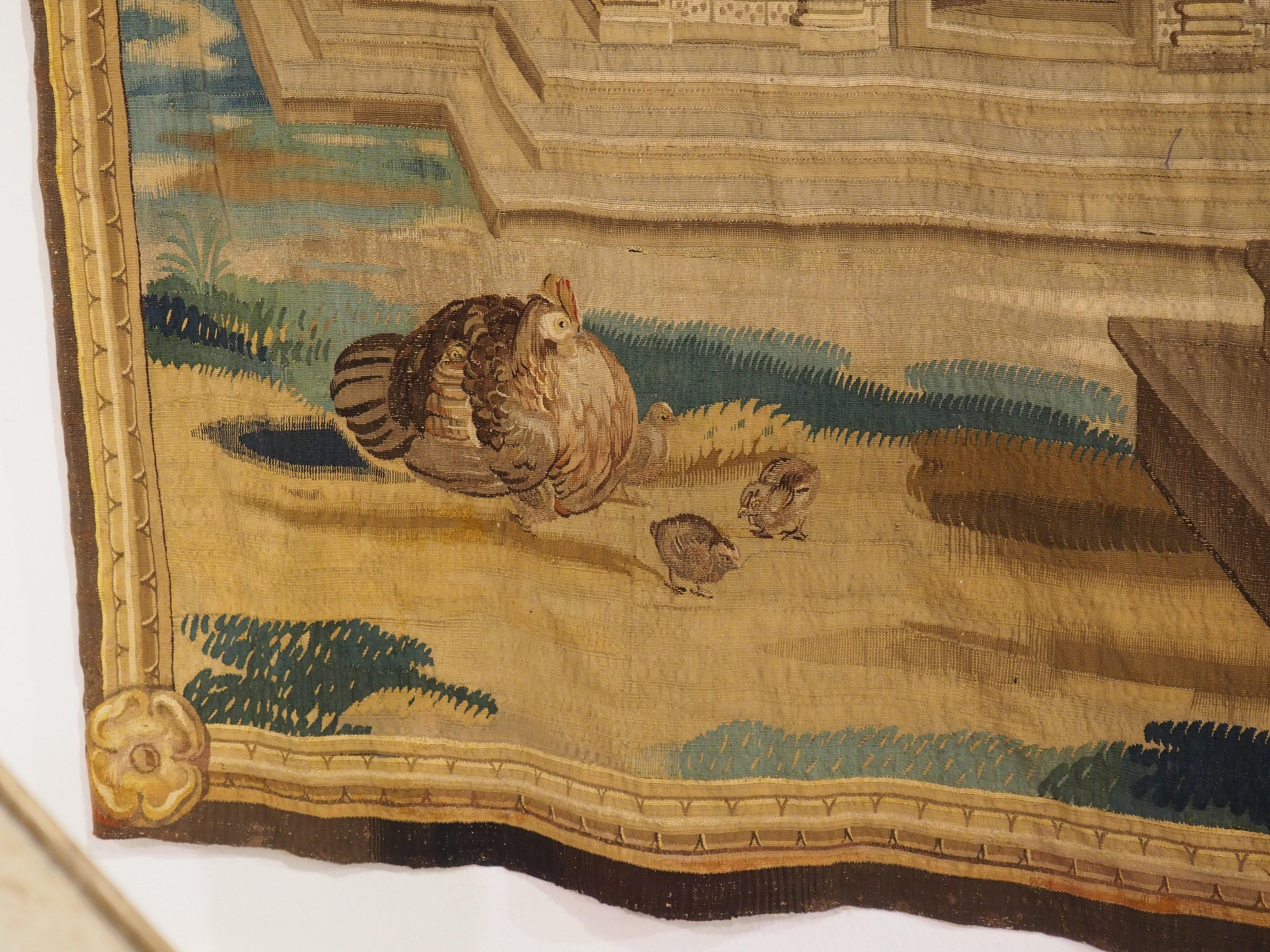 17 Foot Long Signed Flemish Tapestry from the Series of 7 Liberal Arts, C. 1670 In Good Condition For Sale In Dallas, TX