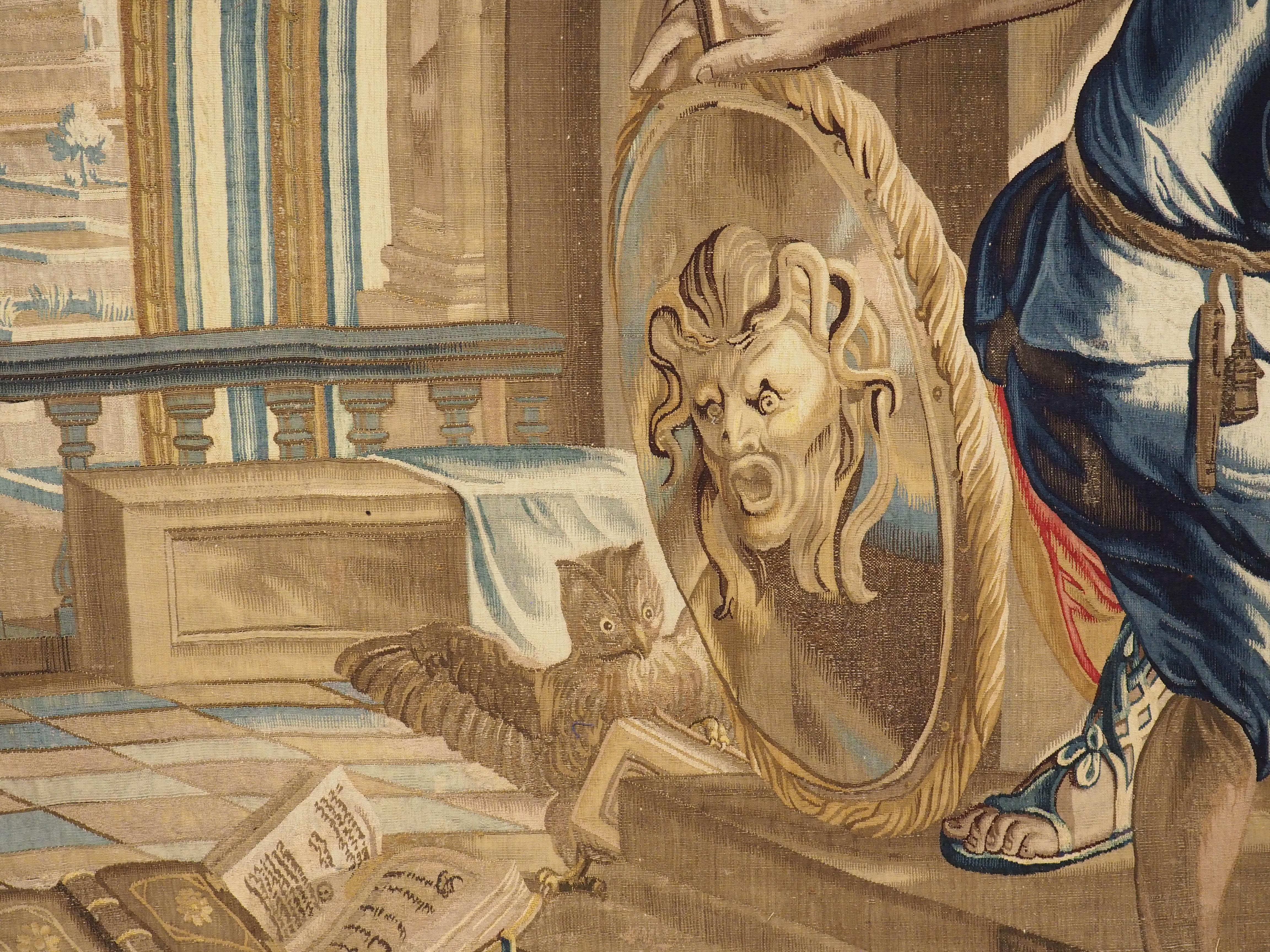 17 Foot Long Signed Flemish Tapestry from the Series of 7 Liberal Arts, C. 1670 For Sale 1