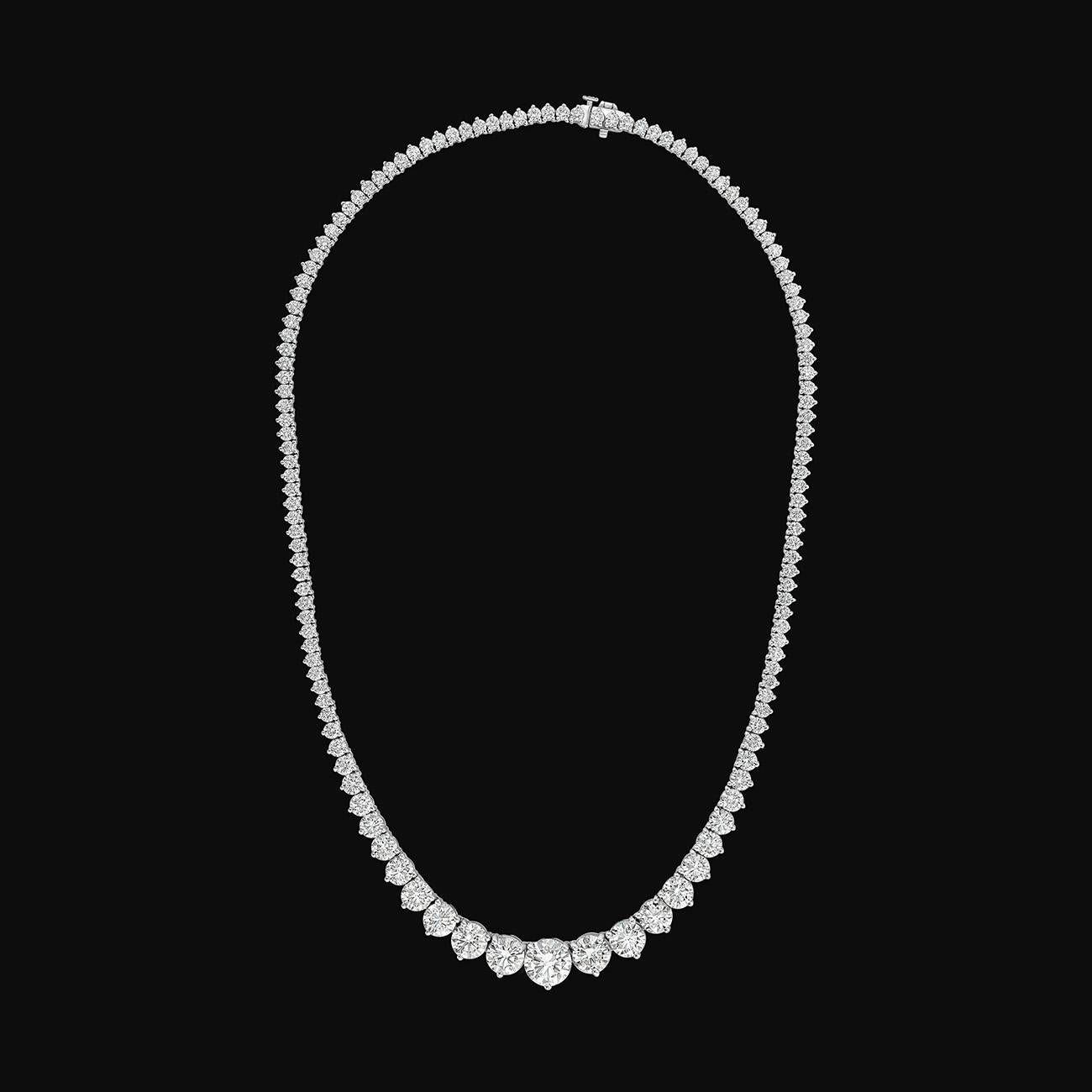 Collier tennis gradué de 17