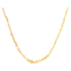 Collana di perline di opale etiope sfaccettato da 17 pollici con accenti in oro 14K