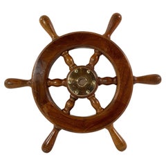 Varnished Six Spoke Yacht Wheel