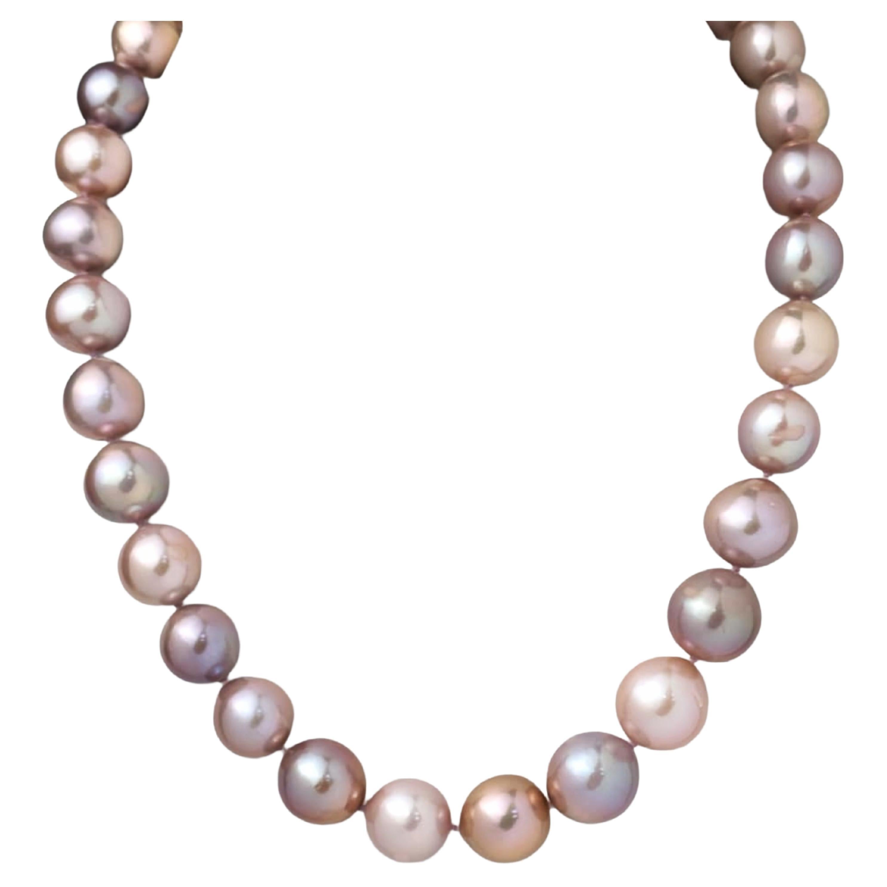 17" Multicolor Süßwasserperlenkette aus 14K Gelbgold