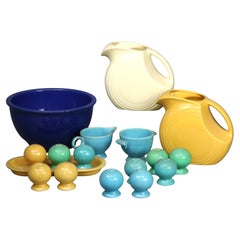 17 Pieces de poterie vintage Fiestaware C1960