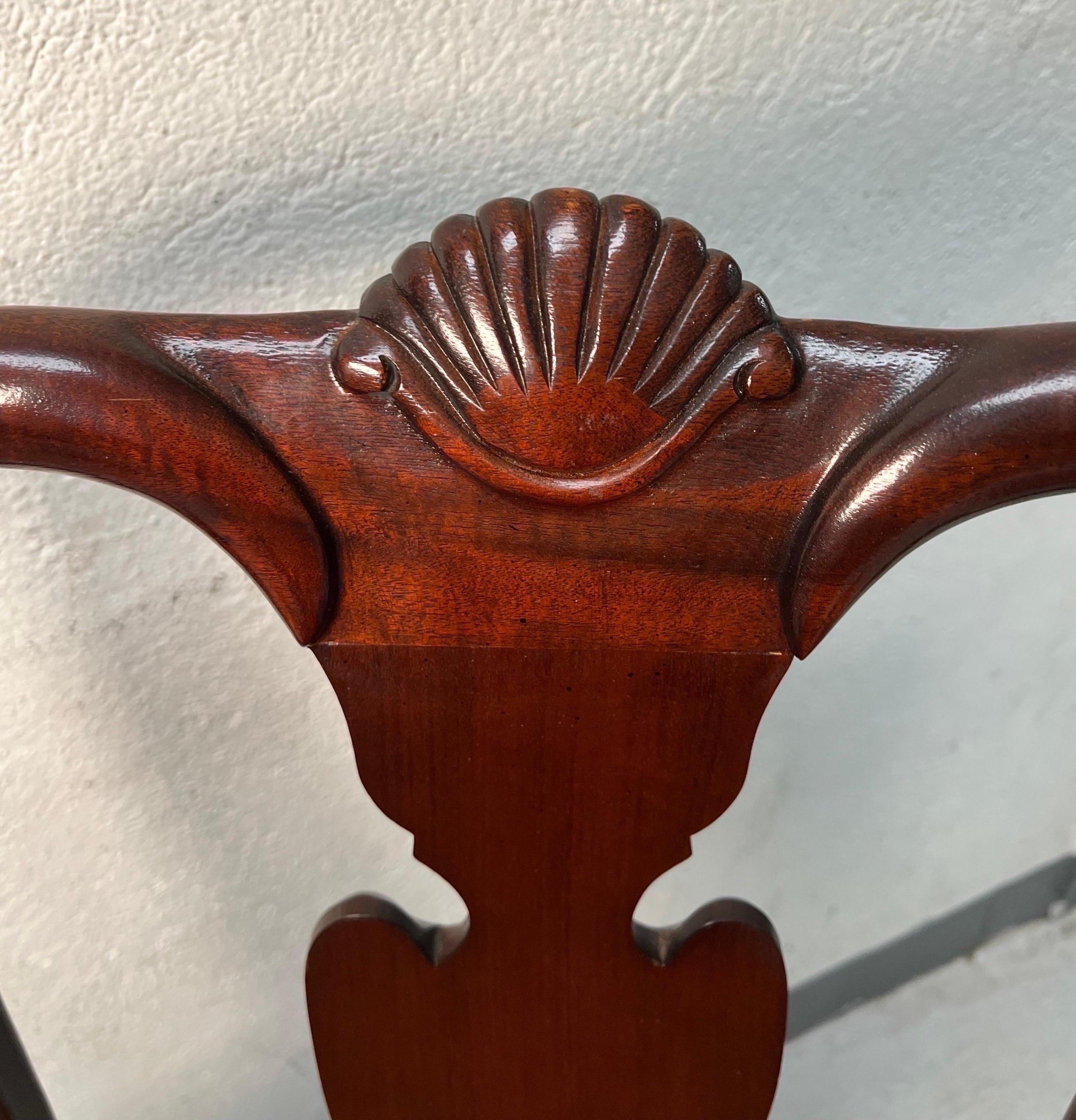 17 Queen Anne style Mahogany Armchirs  For Sale 5