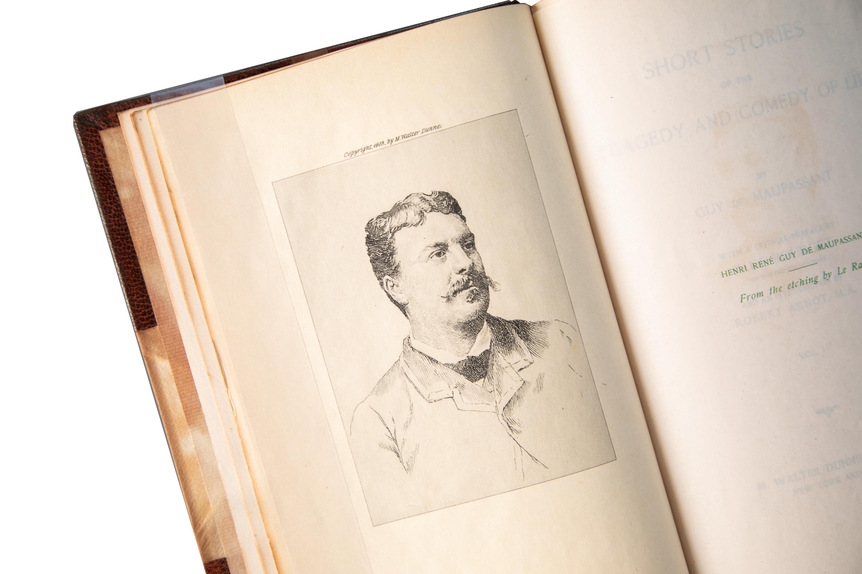 17 Volumes. Guy De Maupassant, The Works. In Good Condition For Sale In New York, NY