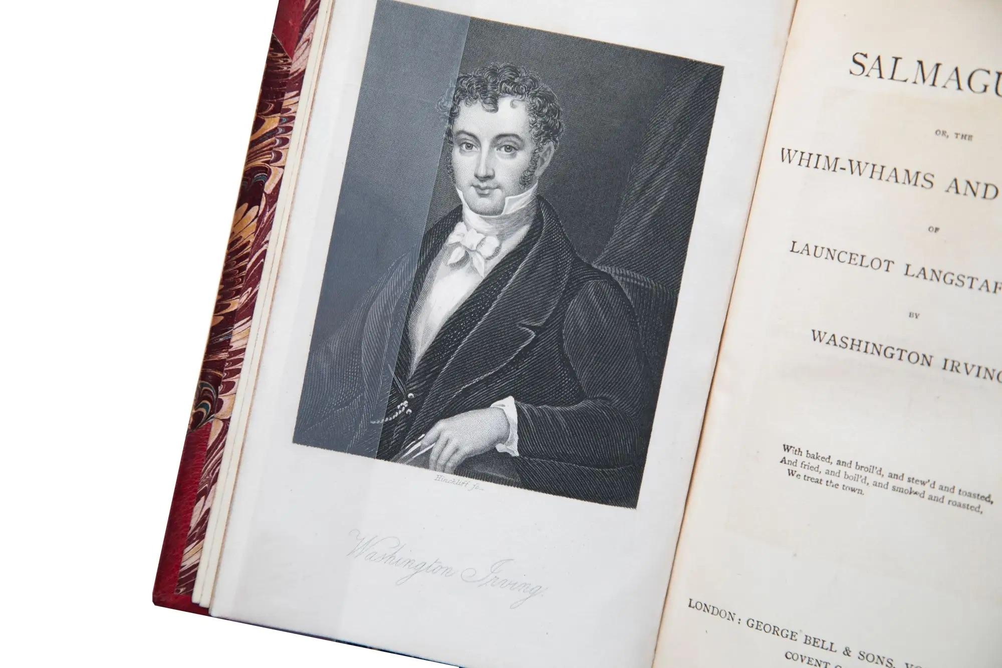 17 Volumes. Washington Irving, The Works. In Good Condition In New York, NY