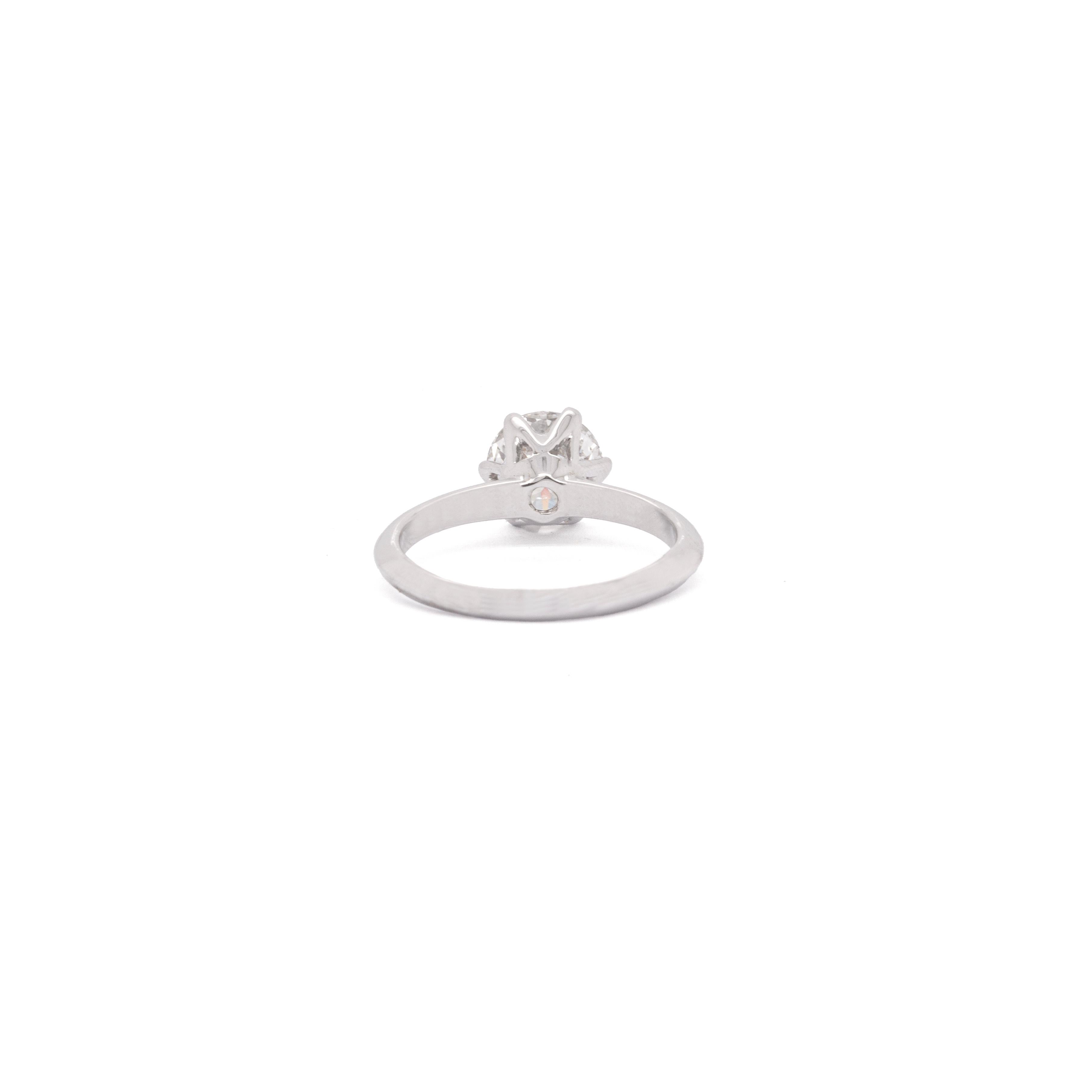 1,70 Karat Diamant Solitär-Ring aus 18 Karat Weißgold Damen im Angebot