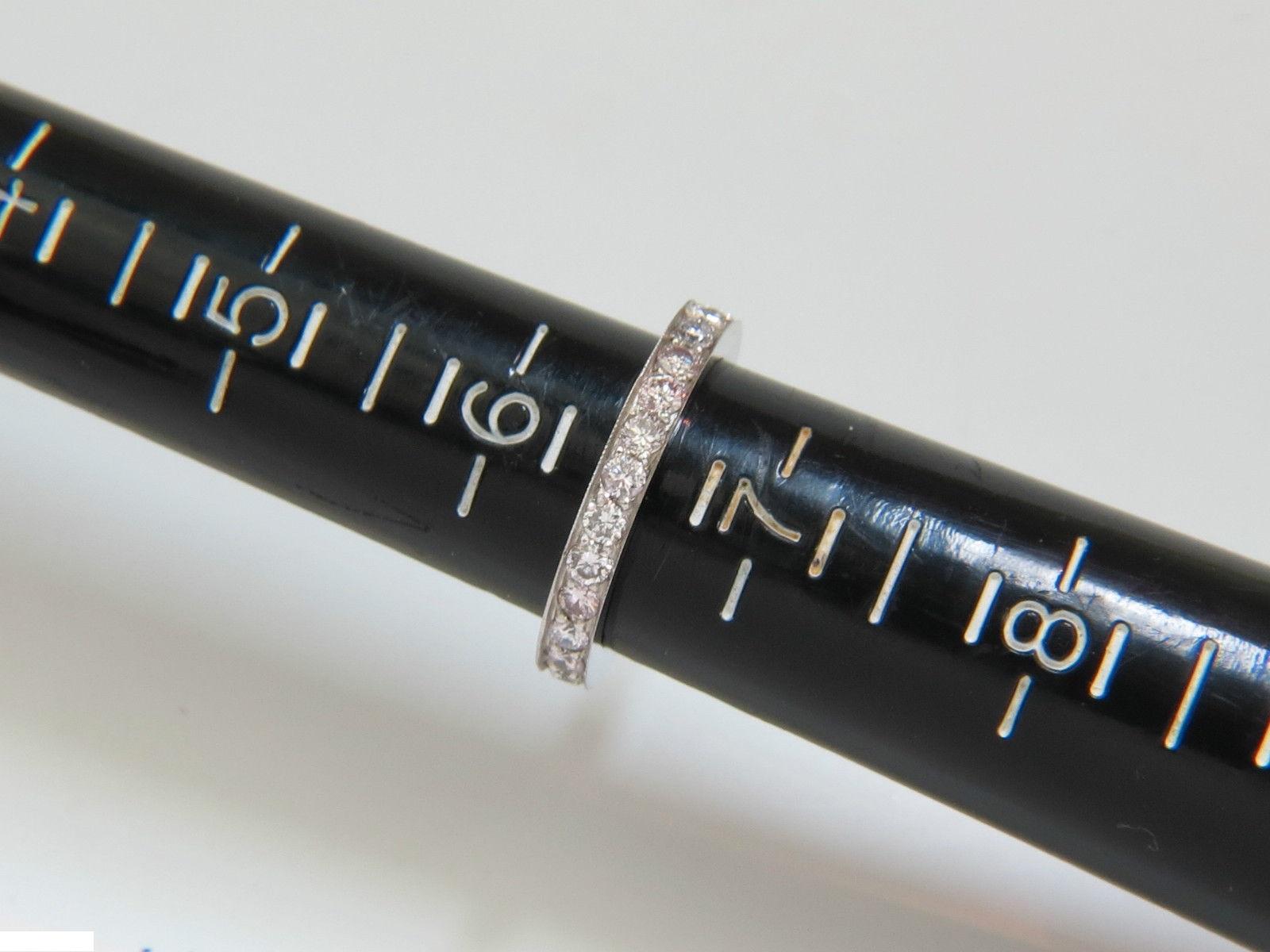 Women's or Men's 1.70 Carat Diamonds Eternity Ring 14 Karat F /SI Full Cuts For Sale