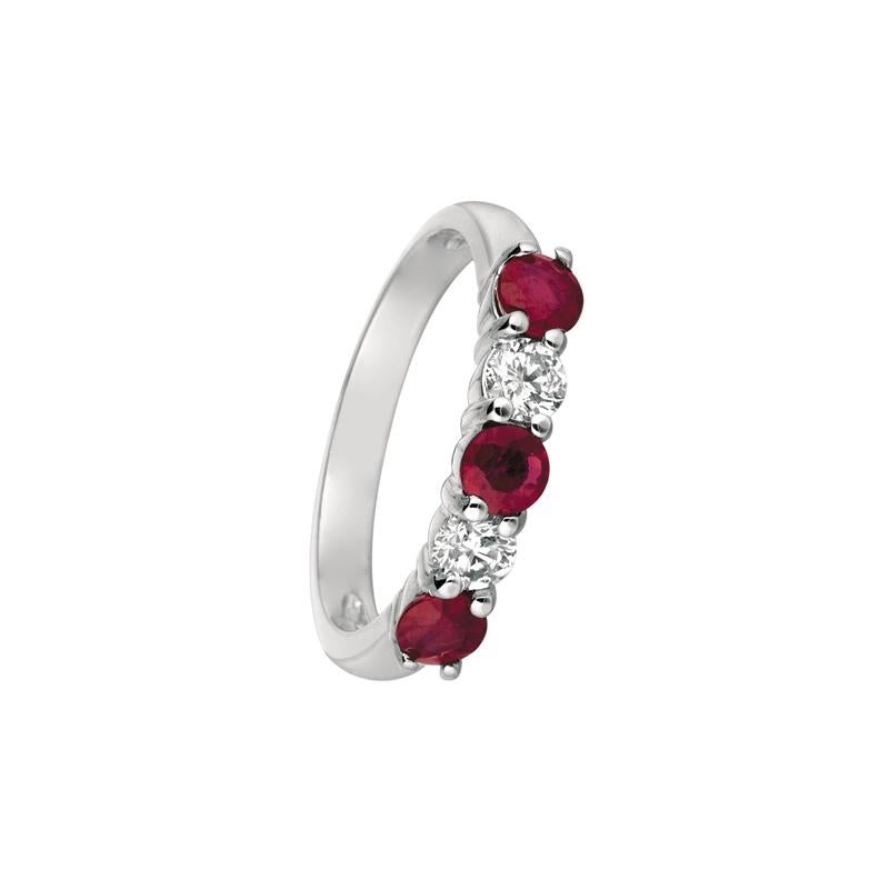 1.70 Carat Natural Diamond and Ruby Round Cut Ring G SI 14K White Gold

100% Natural Diamonds and Rubies
1.70CTW
G-H
SI
14K White Gold Prong style, 3.00 grams
3 mm in width
Size 7
3 rubies - 1.30ct, 2 diamonds - 0.40ct

R6243WDR1

ALL OUR ITEMS ARE