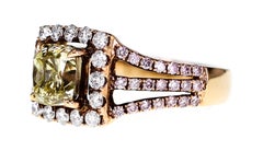 IGI Certified 1.70 Carat Natural Fancy Light Yellow Diamond Solitaire Ring