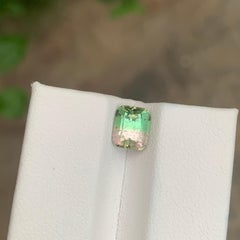 1.70 Karat natürlicher loser zweifarbiger Turmalin in Kissenform Edelstein