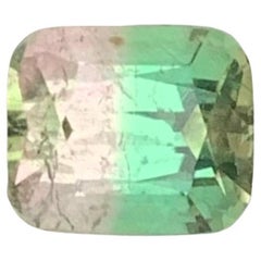 1.70 carati di tormalina bicolore naturale sfusa a forma di cuscino