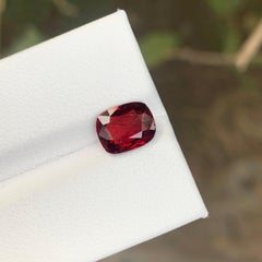 1.70 Carat Natural Loose Burmese Red Spinel Cushion Cut Gemstone