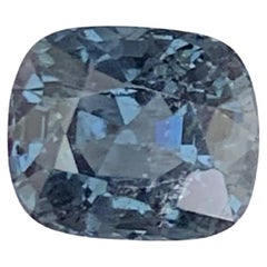 1.70 Carat Natural Loose Gray Color Burmese Spinel Cushion Cut Gemstone