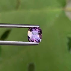 1.70 Carat Natural Loose Grayish Purple Burmese Spinel Cushion Cut Gemstone