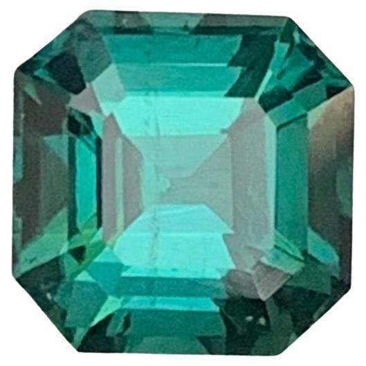 Gema natural suelta de turmalina verde laguna de 1,70 quilates, forma cuadrada