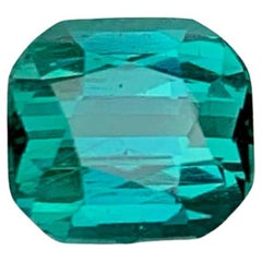 1.70 Carat Natural Loose Lagoon Blue Tourmaline Cushion Cut Afghan Gemstone