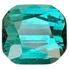 1.70 carati di tormalina blu Lagoon naturale sfusa con taglio a cuscino Gemma afgana