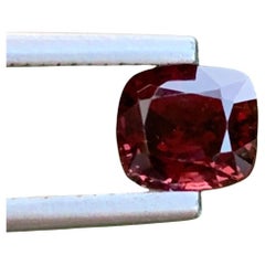 1.70 Carat Natural Loose Pigeon Blood Red Spinel Cushion Shape Gem From Burma