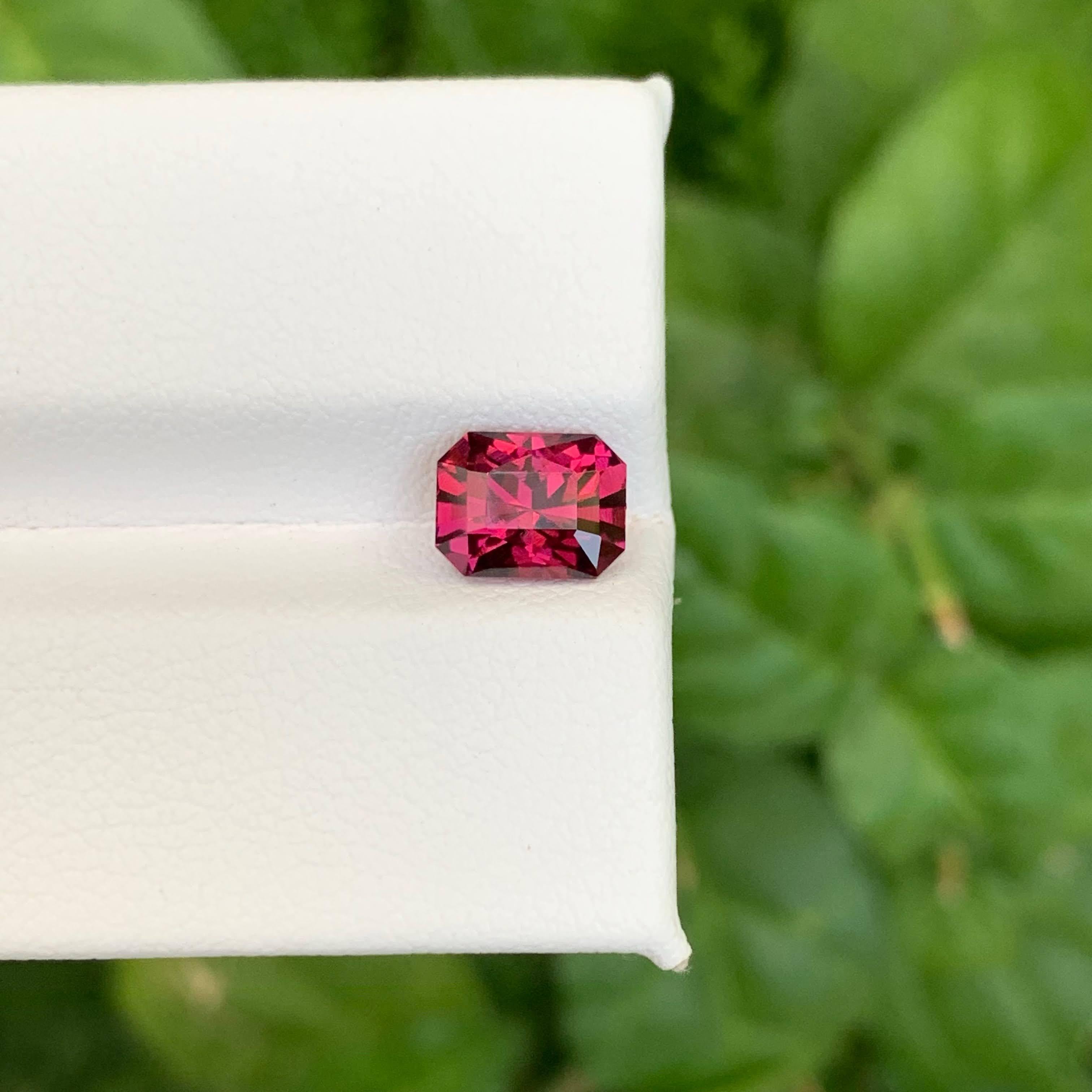 1,70 Karat Natürlicher Roter Granat im Präzisionsschliff Tansanischer Edelstein im Angebot 5