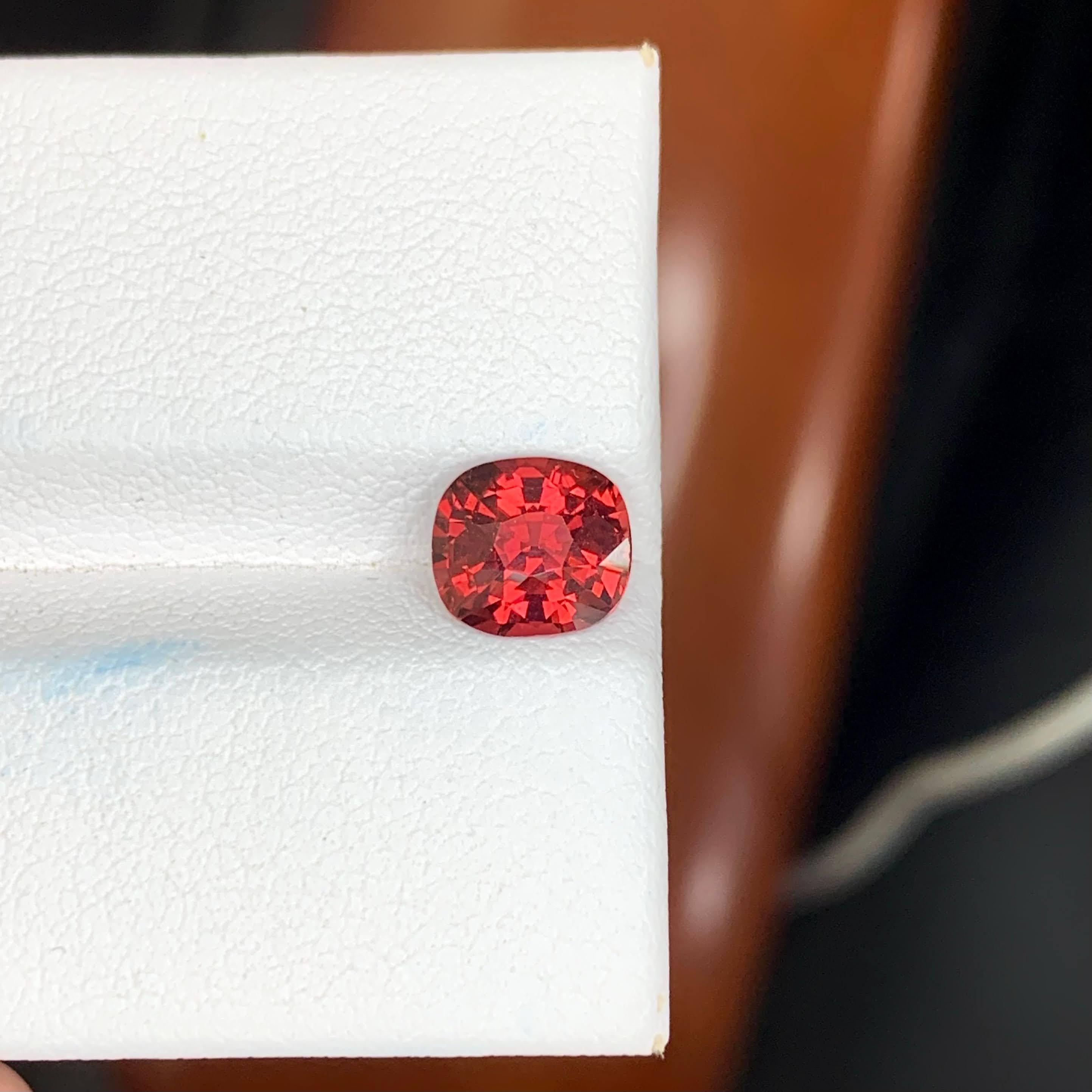 Weight 1.70 carat 
Dimensions 7.3x6.6x4.5mm
Treatment None 
Origin Tanzanian 
Clarity VVS 
Shape Cut Cushion 





This 1.70 carat Natural Red Garnet is a vibrant and eye-catching gemstone sourced from Tanzania, known for producing richly colored